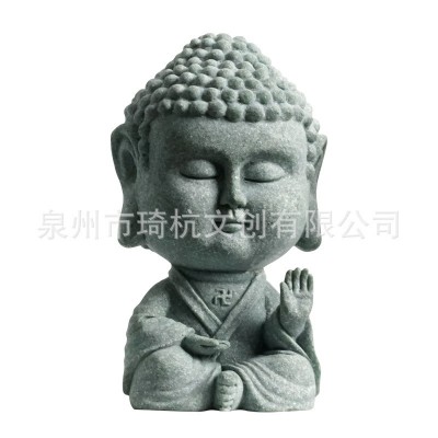 新中式禅意小如来茶宠摆件家居桌面盆栽鱼缸微景观造景小佛像装饰图5