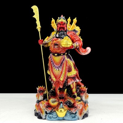 汉白玉佛像聚财立提关公财神关二爷家用客厅供奉玄关神像关公摆件图2