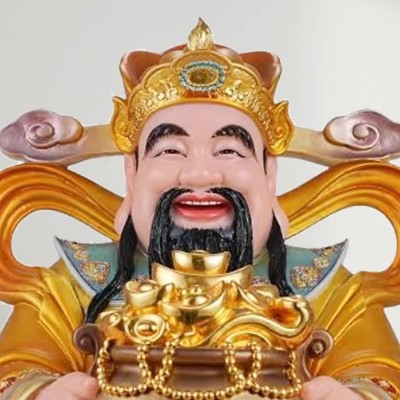 汉白玉财神爷摆件家用店铺供奉招财客厅文财神佛像神像办公室开业图4