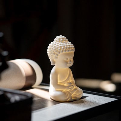 陶瓷禅意小如来家居客厅佛系摆件创意玄关观音地藏工艺品装饰摆设图4