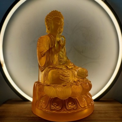 树脂厂水琉璃大号阿弥陀佛佛像寺庙万佛墙佛龛佛像供奉摆件批发图3