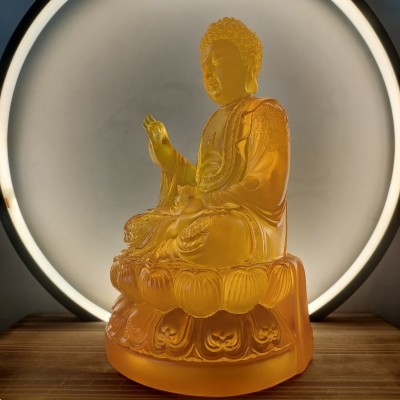 树脂厂水琉璃大号阿弥陀佛佛像寺庙万佛墙佛龛佛像供奉摆件批发图2
