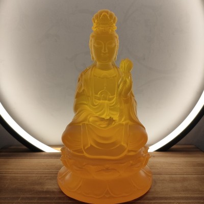 树脂厂水琉璃中号大势至菩萨家居玄关寺庙佛堂供奉佛像摆件图2