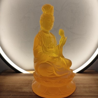 树脂厂水琉璃中号大势至菩萨家居玄关寺庙佛堂供奉佛像摆件图3