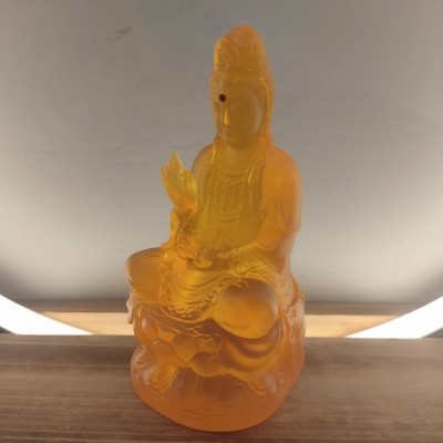 厂家批发小琉璃佛像摆件观世音菩萨家居佛堂寺庙供养图3