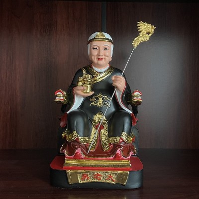 彩绘烟斗黑老太太神像黑妈妈黑奶奶像居家树脂佛像摆件工厂现货批图3