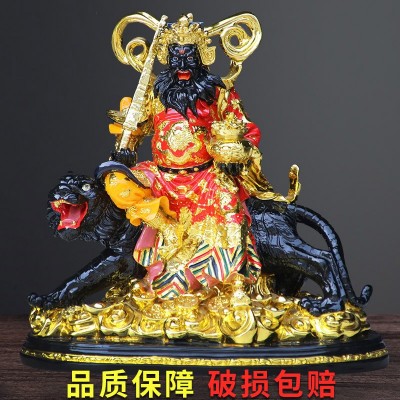赵公明神像树脂摆件黑虎黑脸武财神赵元帅赵玄朗手工彩绘工艺批发图2