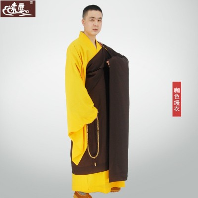 远尘僧服僧衣海青居士服出家人五戒曼衣搭衣缦衣七袈裟和尚衣服图3