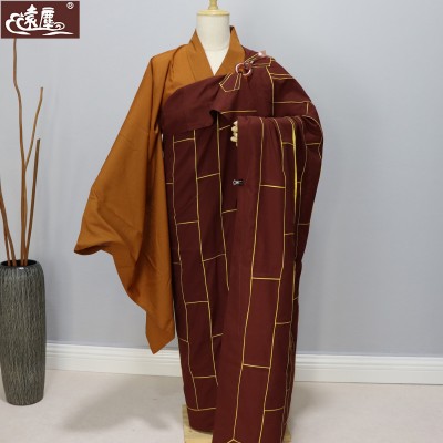 远尘僧服冬袈裟祖衣布边出家人和尚衣服师父僧袍僧衣男女海清台麻图3