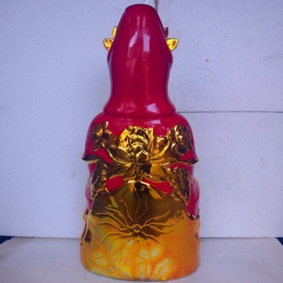陶瓷关公财神观音佛像佛具厂家 旗红观音菩萨佛像家居工艺品摆件图3
