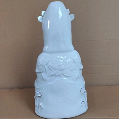 瓷器批发白玉观音 观音菩萨佛像中式工艺品陶瓷摆件图4