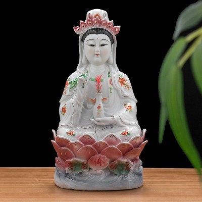陶瓷佛像白玉观音菩萨家居摆件开业平安大吉