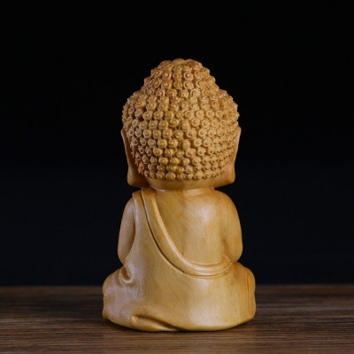 黄杨木雕如来佛像释迦牟尼佛茶宠手把件实木质工艺品摆件汽车饰品图5