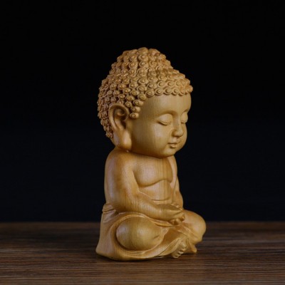 黄杨木雕如来佛像释迦牟尼佛茶宠手把件实木质工艺品摆件汽车饰品图4