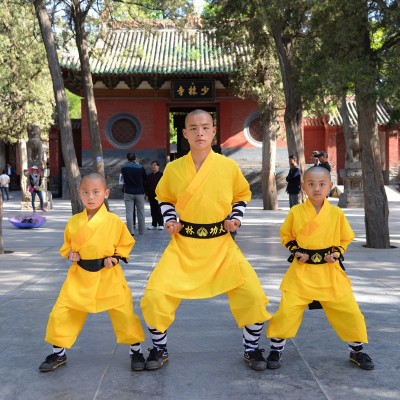 少林武僧服批发少林武术练功服装 练棍法练武竹节服装 二选一僧服图4