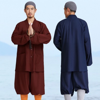 弘通包邮 僧服短褂夏季冰纱 套装和尚服男僧衣比丘尼透气冰丝薄款图2