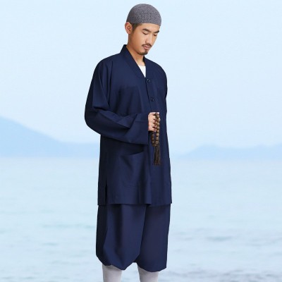 弘通包邮 僧服短褂夏季冰纱 套装和尚服男僧衣比丘尼透气冰丝薄款图5
