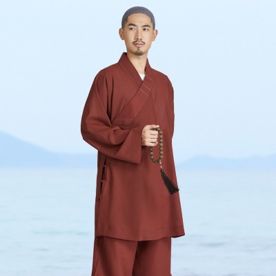 弘通僧服夏季罗汉褂僧衣冰纱两件套装和尚衫透气丝比丘尼男女同款图3