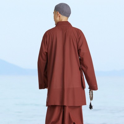 弘通僧服夏季罗汉褂僧衣冰纱两件套装和尚衫透气丝比丘尼男女同款图4