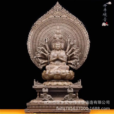 供应大型木雕千手观世音菩萨佛像、雕刻千手千眼观世音菩萨佛像图5