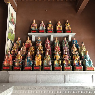雕塑60甲子树脂神像 值年太岁星君彩绘鎏金神像庄严图3