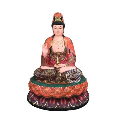 寺院大殿佛像释迦牟尼木雕三宝佛像阿弥陀佛佛堂树脂玻璃钢摆件图5
