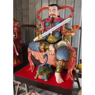三宵娘娘 神像云霄碧霄琼宵娘娘仙姑三霄仙子玻璃钢树脂木雕佛像图3