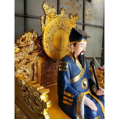 五台山龙五爷神像寺庙寺院家用广济龙王菩萨像财神像图5