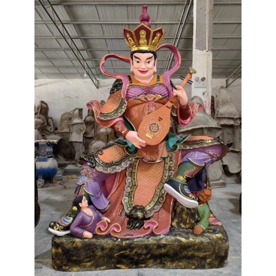 四大天王佛像厂家，天官弥勒佛像，韦驮弥勒铜像生产厂家图2