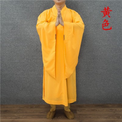 厂家直供养 海青 居士服 台湾不透明 僧衣 麻纱居士服海清图5