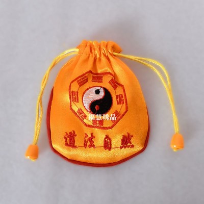 刺绣道法自然小福袋锦囊香包厂家直供佛家道家手珠袋小道包小香袋图2