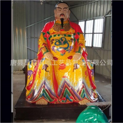 1米彩绘真武大帝铜像纯铜玄天雕塑制作武当山真武大帝铜雕塑图4