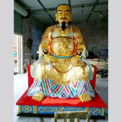1米彩绘真武大帝铜像纯铜玄天雕塑制作武当山真武大帝铜雕塑图5