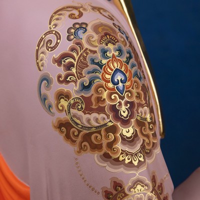 黄铜彩绘坐骑地藏王菩萨像家用九华山大愿谛听地藏王佛像摆件图4