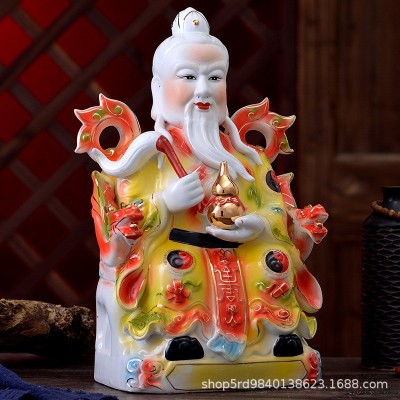 厂家批发珐琅彩坐龙椅太上老君佛像摆件道德天尊神像三清图2