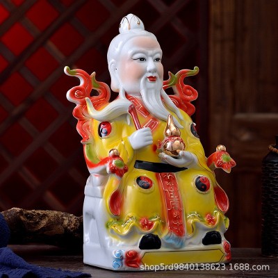 厂家批发珐琅彩坐龙椅太上老君佛像摆件道德天尊神像三清图5