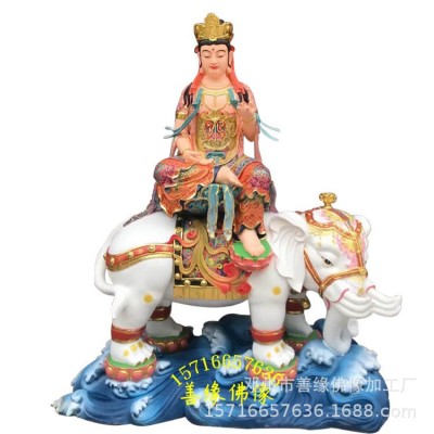 文殊普贤菩萨神像坐兽观音神像十二圆觉菩萨神像图3