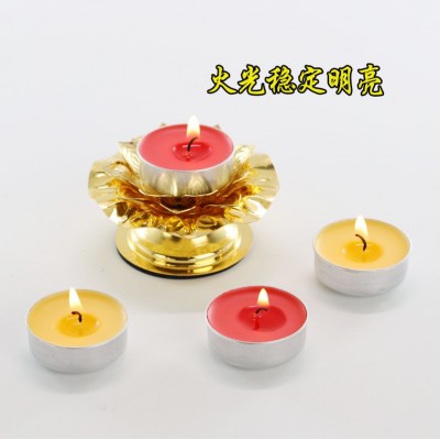 酥油灯厂家寺庙专用纯植物4小时100粒环保无烟供佛灯的小 蜡烛整箱图5
