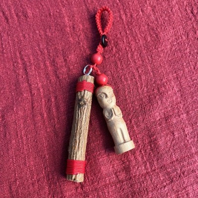厂家供应野生东南桃木枝宝宝挂件婴幼儿桃木剑钥匙扣随身挂件图5