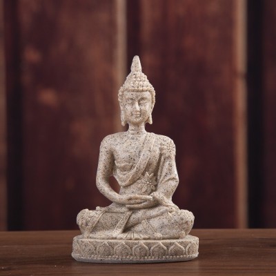 创意工艺品东南亚砂岩坐佛树脂摆件 雕塑家居装饰摆饰工艺礼品图2