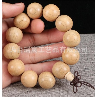 桃木佛珠手链12MM 15MM 18MM 20 MM盘玩木质手串念珠文玩10 8颗单图3