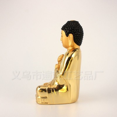韩国毗卢佛大日如来佛像神像树脂工艺品摆件东南亚三宝佛吉祥摆件图3