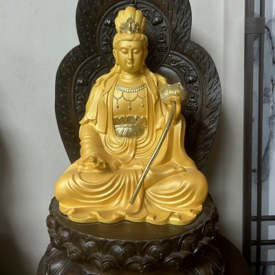 坐莲大势至观音菩萨摆件 树脂工艺品厂家批发图4