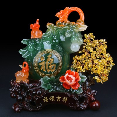 大德仁 葫芦摆件精美工艺品酒柜客厅玄关装饰品开业礼品 厂家直供