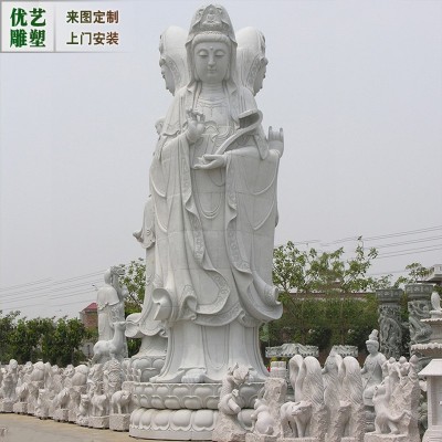 定制安装大型花岗岩妈祖雕塑 户外城市海边广场佛像石雕妈祖像图2
