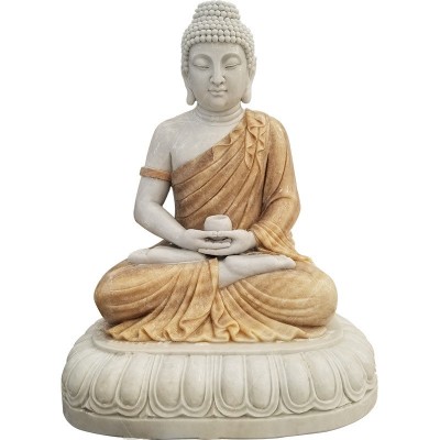 定制石雕佛像娑婆三圣释迦牟尼汉白玉石材雕像大理石拼色寺庙人物图5