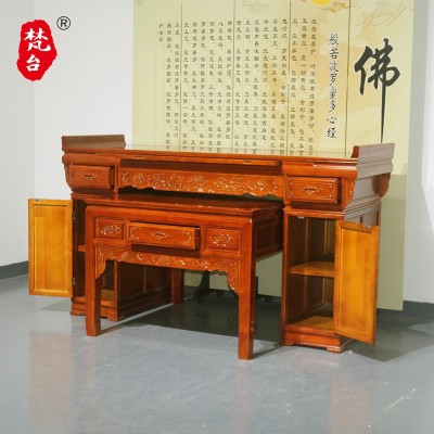 供桌佛台家用贡台客厅供神桌观音财神中堂供台中式佛龛佛桌神台柜图5