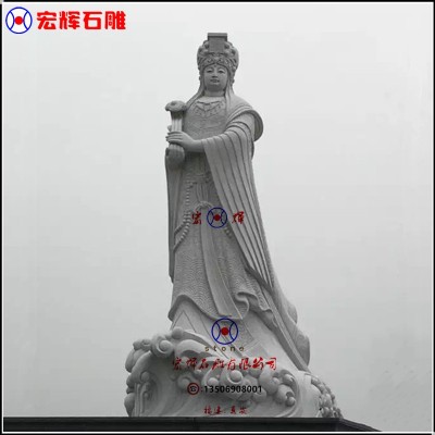 承接福建石雕妈祖神像花岗岩湄州妈祖雕像高3.5米图3
