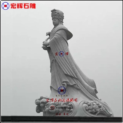 承接福建石雕妈祖神像花岗岩湄州妈祖雕像高3.5米图4