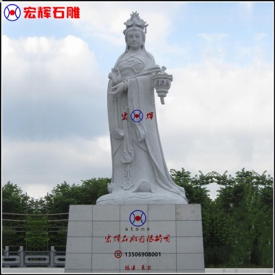 承接福建石雕妈祖神像花岗岩湄州妈祖雕像高3.5米图5